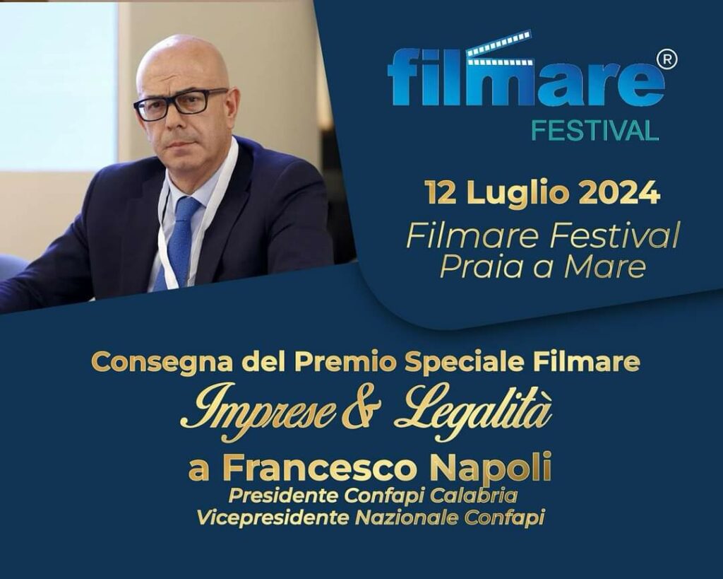 Premio “Imprese e legalità” a Francesco Napoli